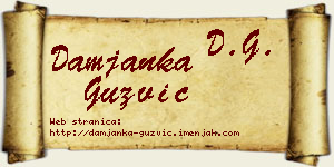 Damjanka Gužvić vizit kartica